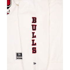 Chicago Bulls Women's Chrome White Varsity Crewneck