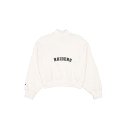 Las Vegas Raiders Women's Chrome White Quarter Zip
