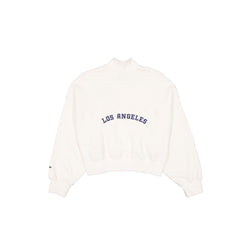 Los Angeles Dodgers Women's Chrome White Quarter Zip