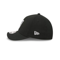 Las Vegas Raiders Poly Black & White 39THIRTY M-Crown A-Frame Stretch Fit Hat