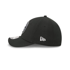 Pittsburgh Steelers Poly Black & White 39THIRTY M-Crown Stretch Fit Hat