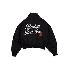 Alpha Industries x Boston Red Sox Women's Black Shawl Collar Flight Jacket