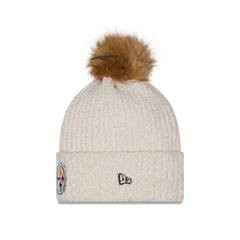 Pittsburgh Steelers Women's Sandy Linen Pom Knit Hat