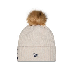 Atlanta Braves Women's Sandy Linen Pom Knit Hat