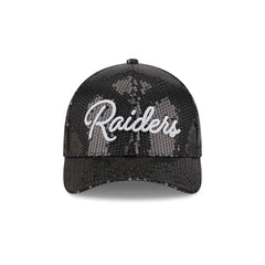 Las Vegas Raiders Sequin Script Women's 9FORTY M-Crown Snapback Hat