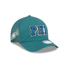 Philadelphia Eagles Scoreboard Women's 9FORTY M-Crown A-Frame Trucker Hat