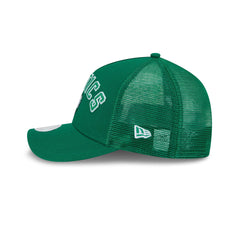 Boston Celtics Sequin Wordmark Women's 9FORTY M-Crown A-Frame Trucker Hat
