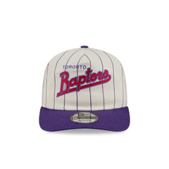 Toronto Raptors Chrome White Pinstripe 19TWENTY Snapback Hat