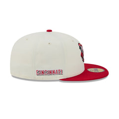 Cincinnati Reds Deceptor Chrome White 59FIFTY Fitted Hat
