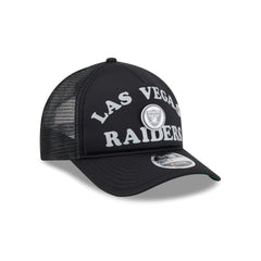 Las Vegas Raiders Button 9FORTY M-Crown A-Frame Trucker Hat