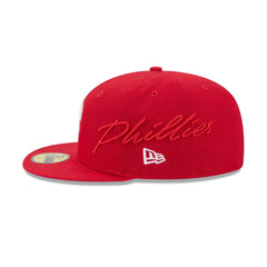 Philadelphia Phillies Side Script 59FIFTY Fitted Hat
