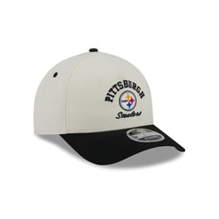 Pittsburgh Steelers Arched Graphic Chrome White 9FORTY M-Crown A-Frame Snapback Hat