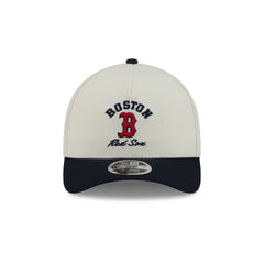 Boston Red Sox Arched Graphic Chrome White 9FORTY M-Crown A-Frame Snapback Hat