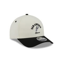 San Antonio Spurs Arched Graphic Chrome White 9FORTY M-Crown A-Frame Snapback Hat