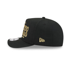 New York Yankees Gold Laurel Black 9FIFTY A-Frame Snapback Hat