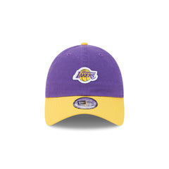 Los Angeles Lakers Mini Logo Two Tone Casual Classic Adjustable Hat