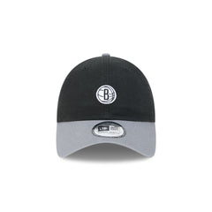 Brooklyn Nets Mini Logo Two Tone Casual Classic Adjustable Hat