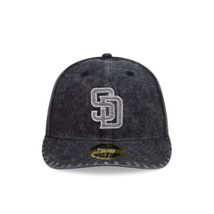 San Diego Padres Black Denim Low Profile 59FIFTY Fitted Hat