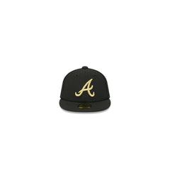 Atlanta Braves Gold Logo Mini 59FIFTY Fitted Hat