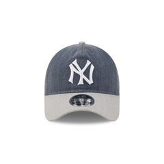 New York Yankees Herringbone Team Colors 9FORTY A-Frame Adjustable Hat