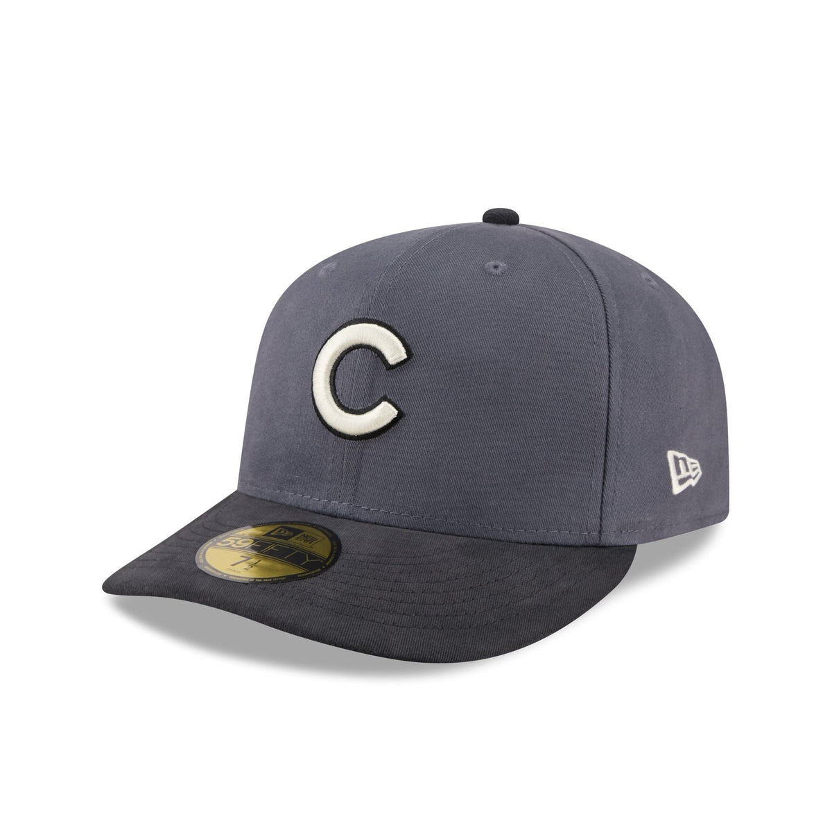 Chicago Cubs Graphite Twill 59FIFTY Fitted Hat
