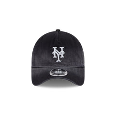 New York Mets Washed Black Denim 9FORTY A-Frame Unstructured Snapback Hat