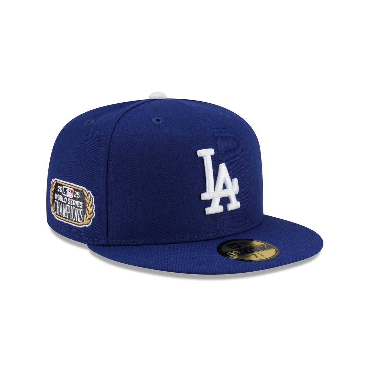 Los Angeles Dodgers 2025 World Series Champions Gilded Sidepatch 59FIFTY Fitted Hat