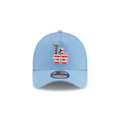 Los Angeles Dodgers Red. White & Blue 9FORTY A-Frame Snapback Hat