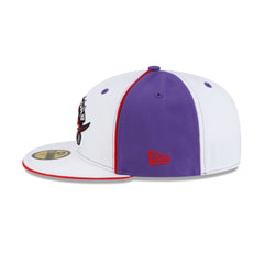 Toronto Raptors Hardwood Classics 2000s Optic White Flip 59FIFTY Fitted Hat