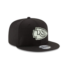 Kansas City Chiefs Black and White 9FIFTY Snapback Hat