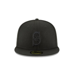 Seattle Mariners Blackout Basic 59FIFTY Fitted Hat