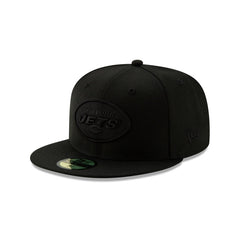 New York Jets Basic Black On Black 59FIFTY Fitted Hat