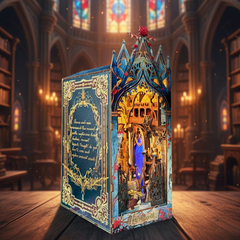 Twilight Castle 3D Wooden Puzzle Book Nook