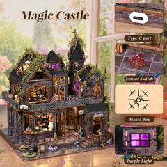Magic Castle DIY Mini House Kit l DIY Miniature Kit
